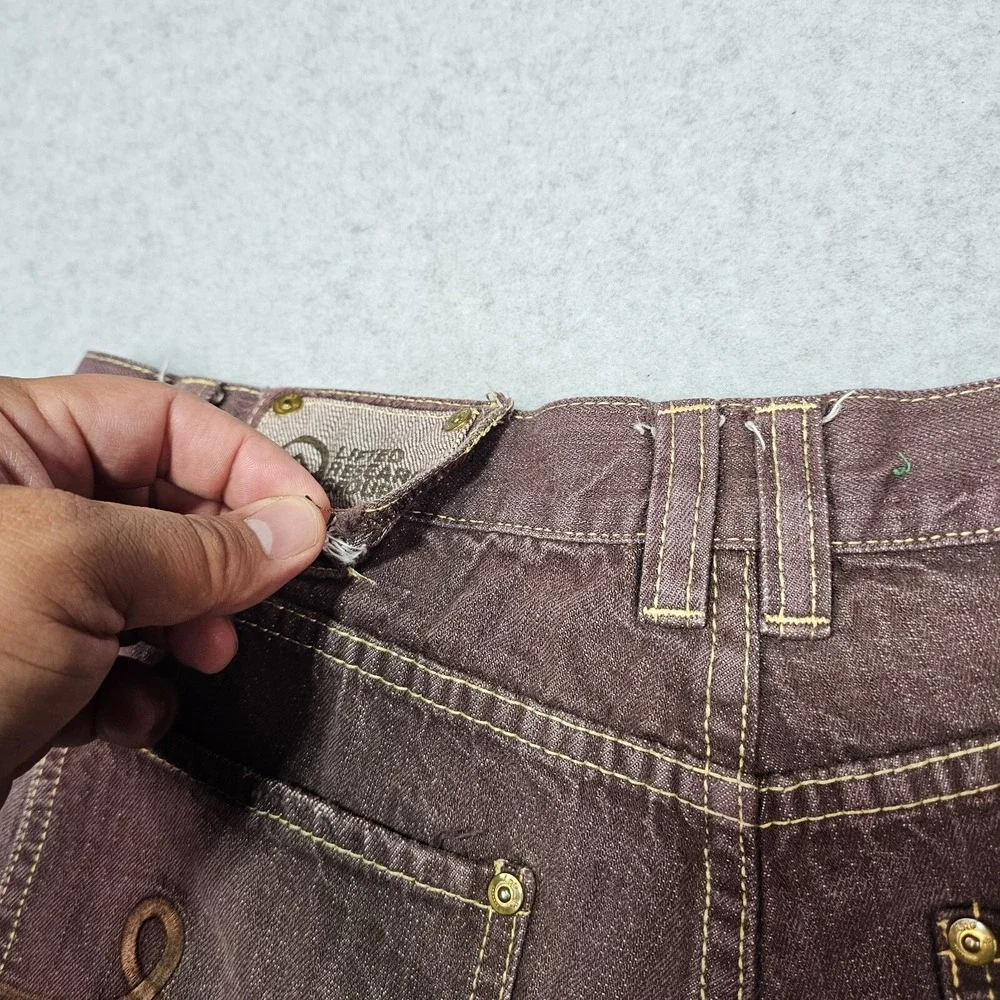 LRG‎ Lifted Research Group Mens Jeans 34x32 Blue Denim Grass Roots Straight Fit
